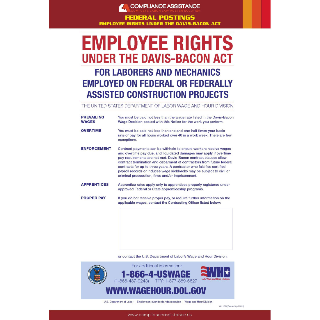 DavisBacon Poster Government Construction WH1321